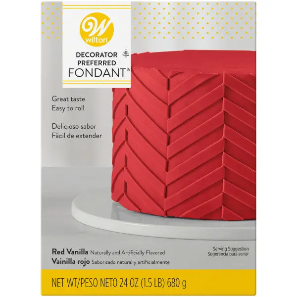 Wilton Decorator Preferred Red Fondant (24 Oz) – Bold-Tone Modeling Icing 1
