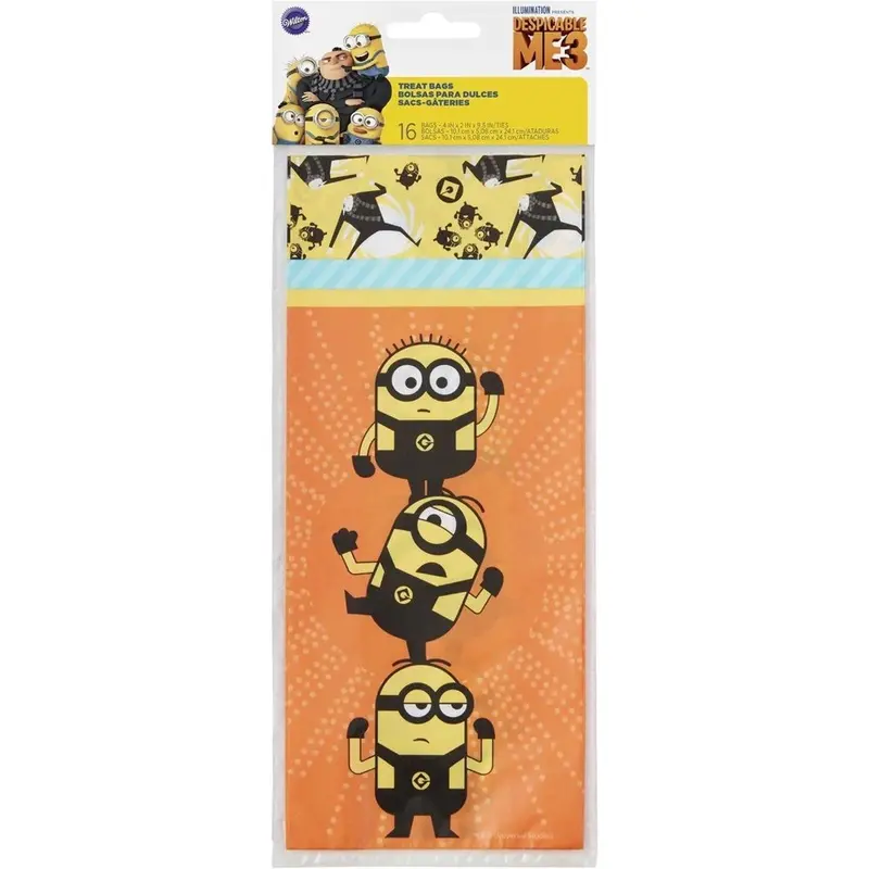 Wilton Despicable Me 3 Minions Treat Bags – 16 Count (Model 1912-7114) 1