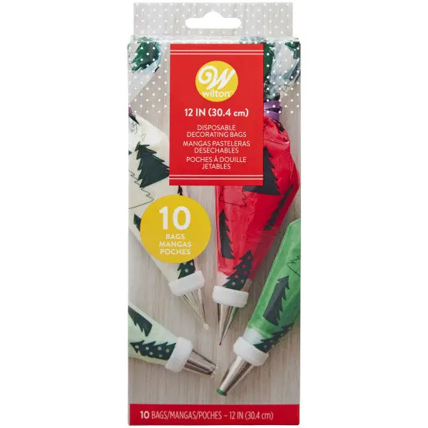 Wilton Disposable Christmas Tree Piping Bags – 10-Pack (12-Inch) 1