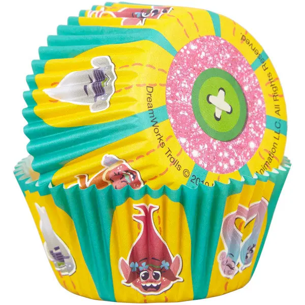 Wilton Dreamworks Trolls Themed Cupcake Liners – 50-Count 1