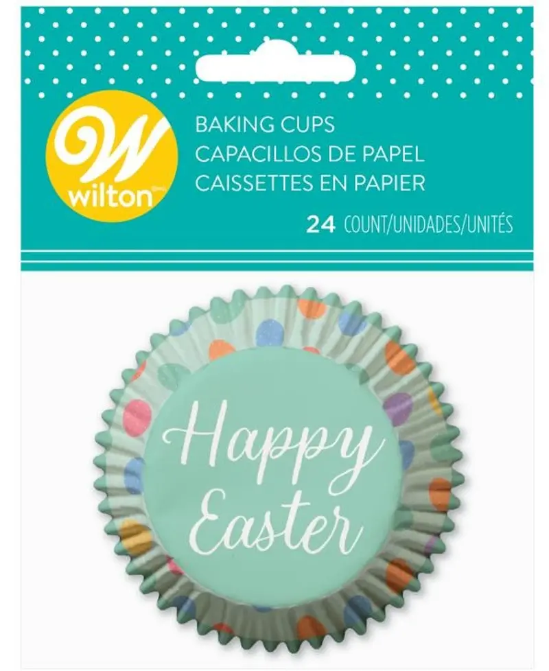 Wilton Easter-Themed Standard Baking Cups – 24-Pack Holiday Cupcake Liners 1