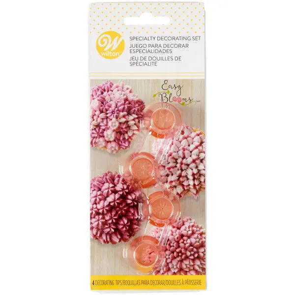 Wilton Easy Blooms 4-Piece Floral Piping Tip Set For Quick Buttercream Flowers 1