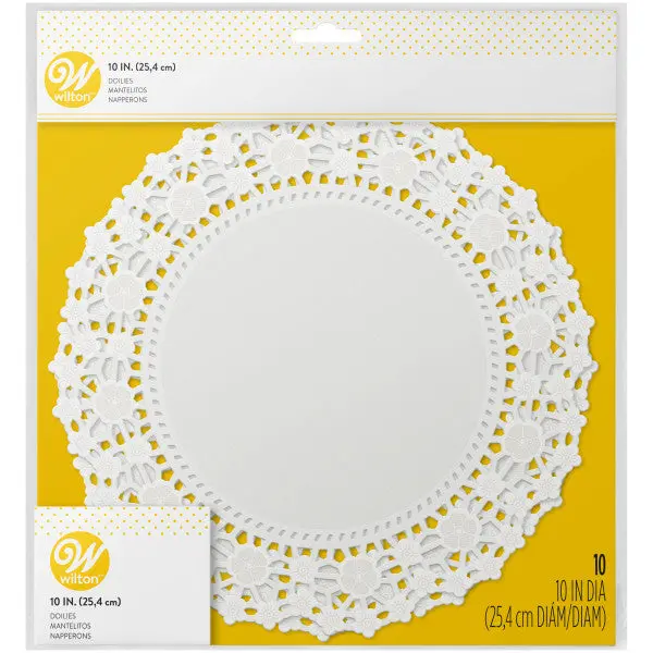 Wilton Elegant White Lace Doilies (10-Pack) 1