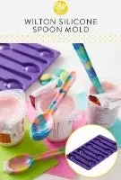 Wilton Flexible Silicone Chocolate Spoon Mold – 8-Cavity Candy Making Tool 1