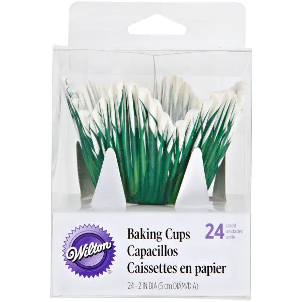 Wilton Floral Grass & Petal Cupcake Liners – 24-Pack 1