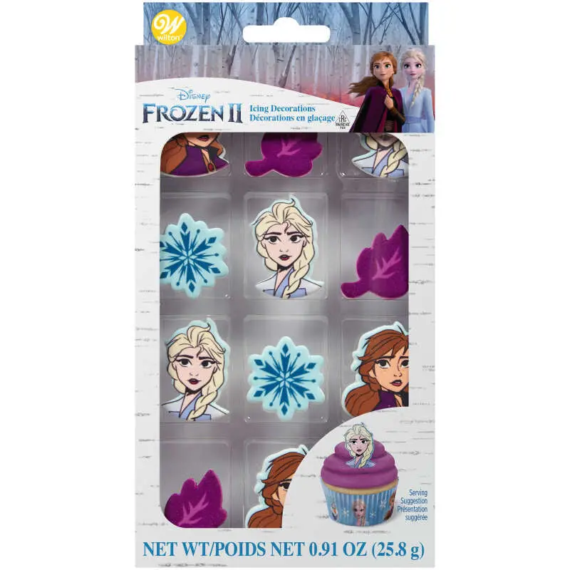 Wilton Frozen 2 Themed Royal Icing Decorations – 12-Piece Set 1