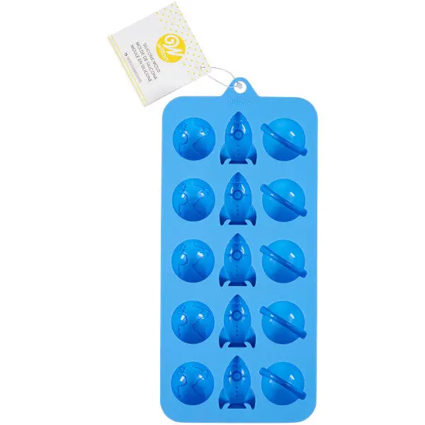 Wilton Galaxy Space Travel Silicone Candy Mold – 15-Cavity Cosmic Chocolate Form 1