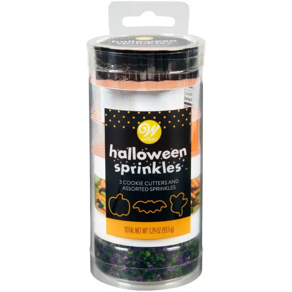 Wilton Halloween Sprinkles & Cookie Cutter Combo Set (5-Piece) 1