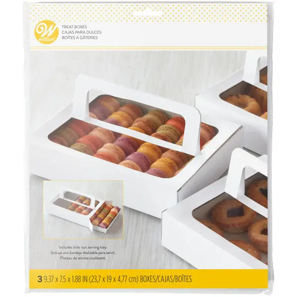 Wilton Handle-Style Disposable Treat Box – Set Of 3 1
