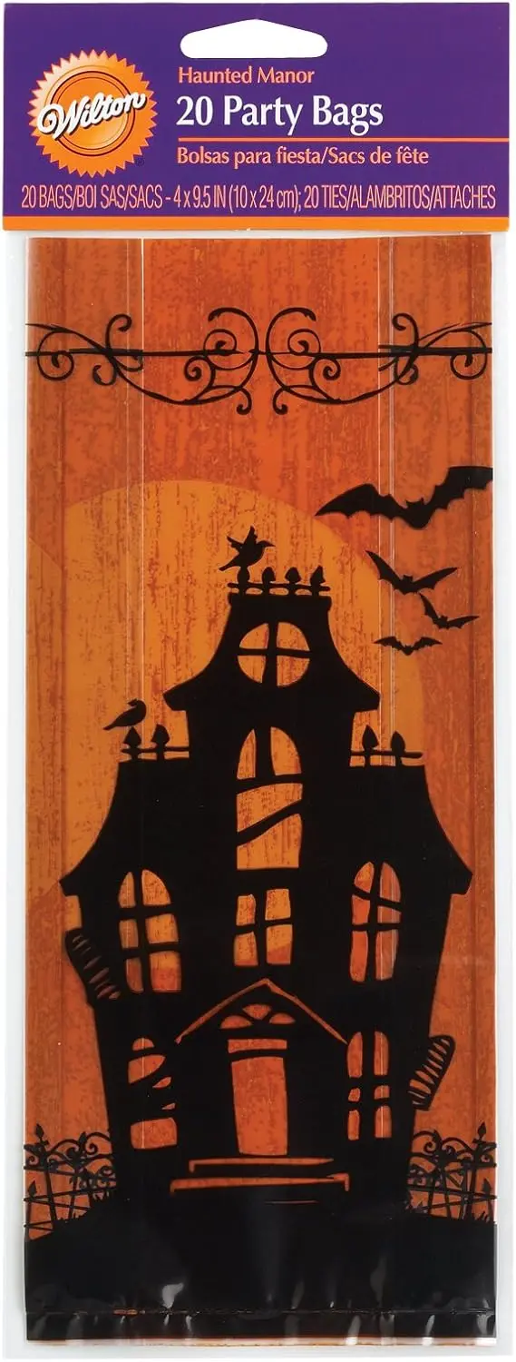 Wilton Haunted Manor Party Favor Bags – Elegant Halloween-Themed Gift Packaging 1