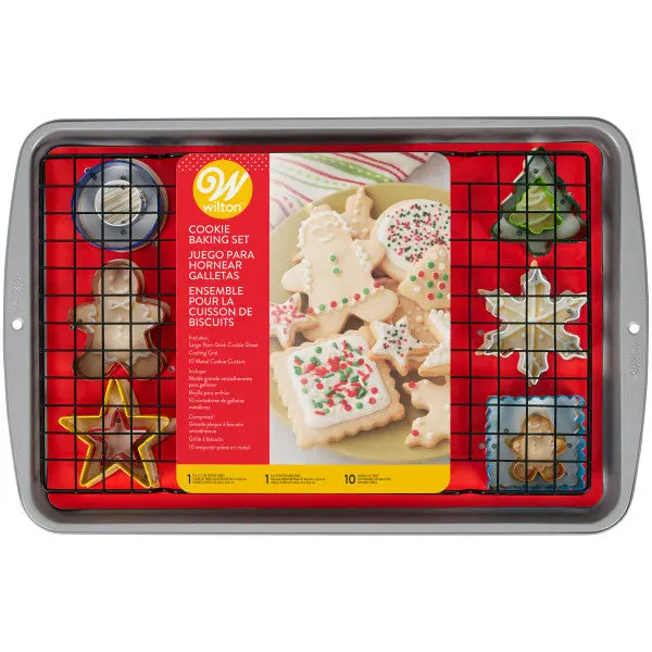 Wilton Holiday Cookie Baking Essentials Kit – 12-Piece Collection 1