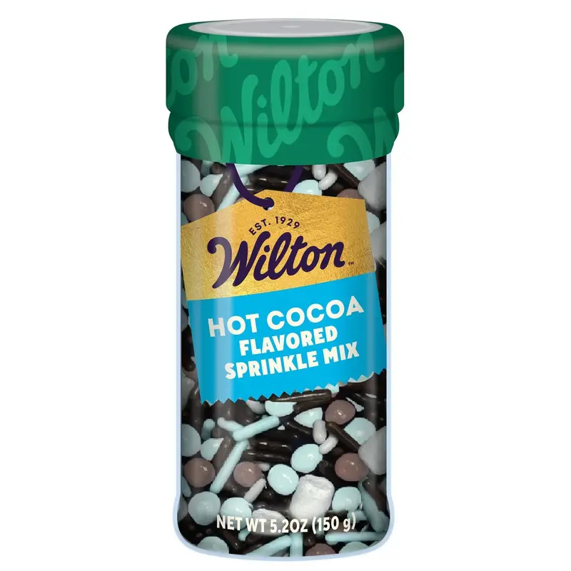 Wilton Hot Cocoa Themed Sprinkle Mix – Festive Baking Topping 1