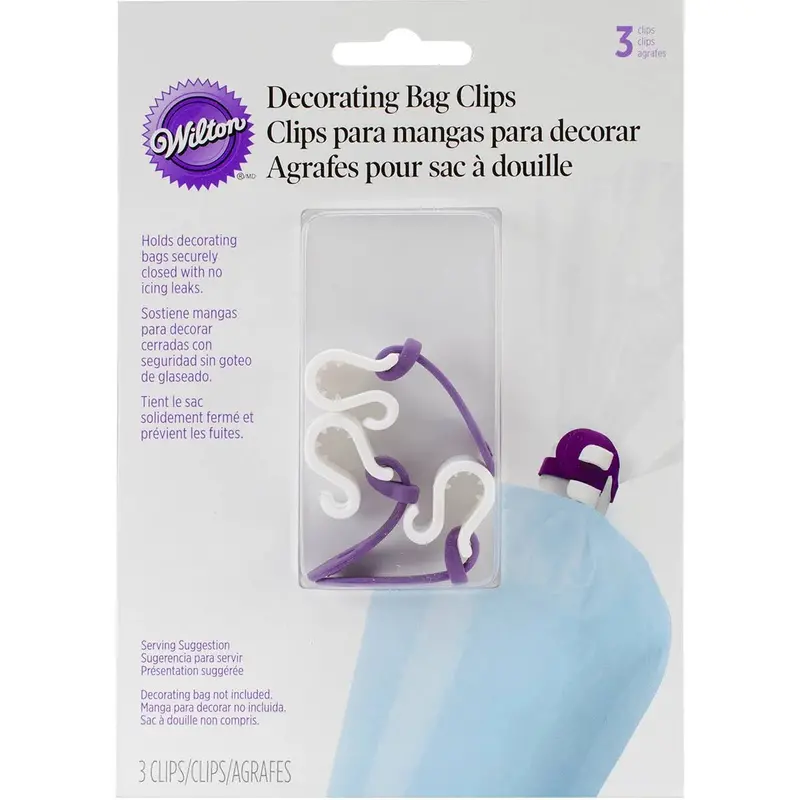 Wilton Icing Bag Clips – 3-Piece Set For Secure Decorating 1