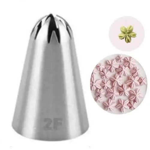 Wilton Large Drop Flower Piping Tip – Size 2F 1
