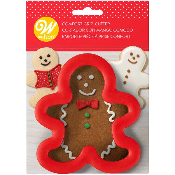 Wilton Large Gingerbread Man Cookie Cutter – Heavy-Duty Plastic 1
