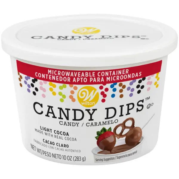 Wilton Light Cocoa Candy Melts – 10 Oz Resealable Container 1