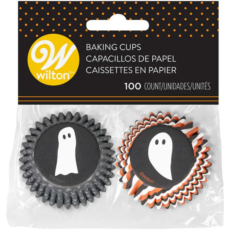 Wilton Mini Ghost Cupcake Liners (100-Pack) 1