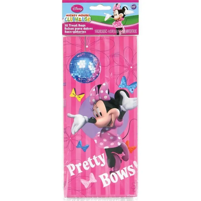 Wilton Minnie Mouse Printed Treat Bags – 16-Count Party Pack 1