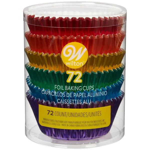 Wilton Multicolor Foil Baking Cups, 72-Pack 1