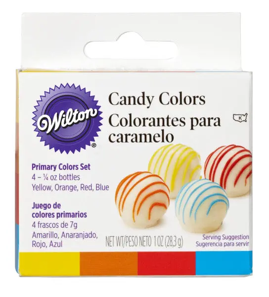Wilton Oil-Based Candy Coloring Set – Primary Colors (1 Oz Each) 1