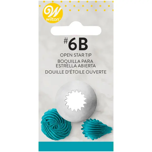 Wilton Open Star Piping Tip #6B For Bold Borders 1