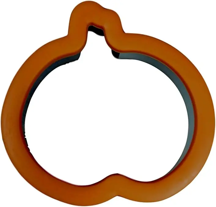 Wilton Orange Pumpkin-Shaped Grippy Cookie Cutter For Halloween Baking 1