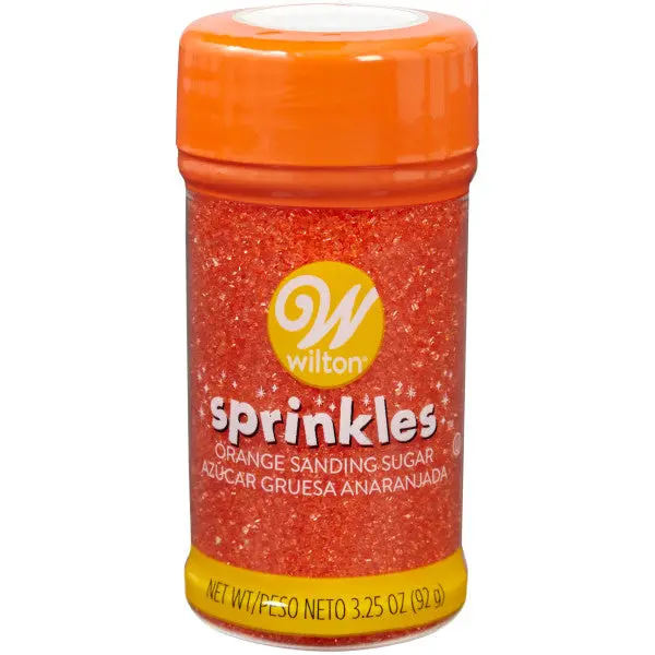 Wilton Orange Sanding Sugar – 3.25 Oz Bright, Citrus-Inspired Baking Sprinkles 1
