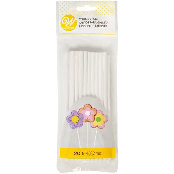 Wilton Oven-Safe Cookie Sticks – Heat-Resistant Treat Picks (20-Pack) 1