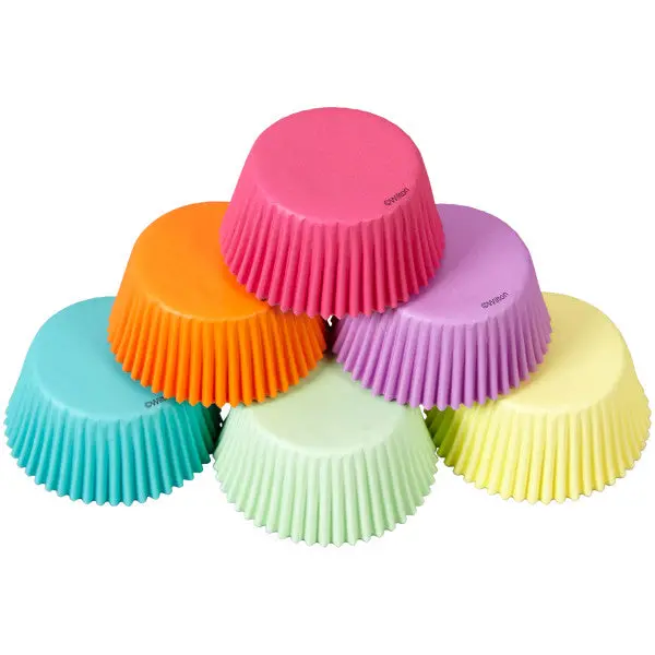 Wilton Pastel Rainbow Cupcake Liners – 150-Piece Set 1