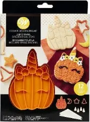 Wilton Pumpkin Unicorn Stamp Set – Halloween-Themed Embossing Kit For Cookies 1