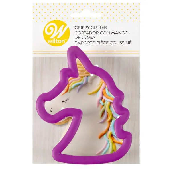 Wilton Purple Unicorn Grippy Cookie Cutter 1