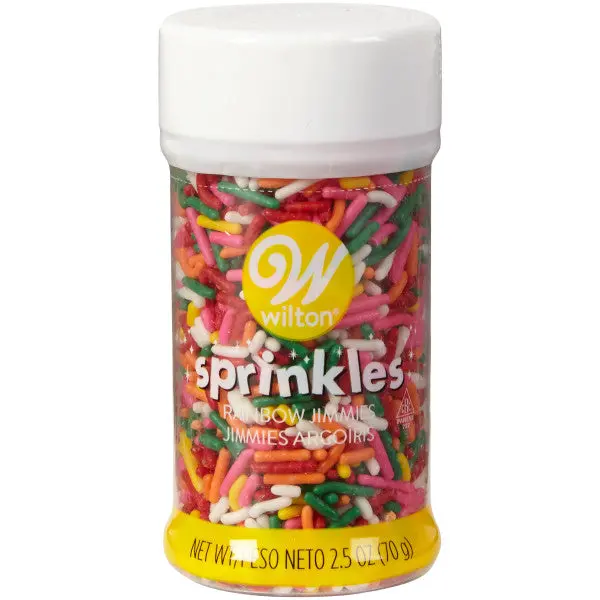 Wilton Rainbow Jimmies – 2.5 Oz Compact, Colorful Chocolate Sprinkles 1