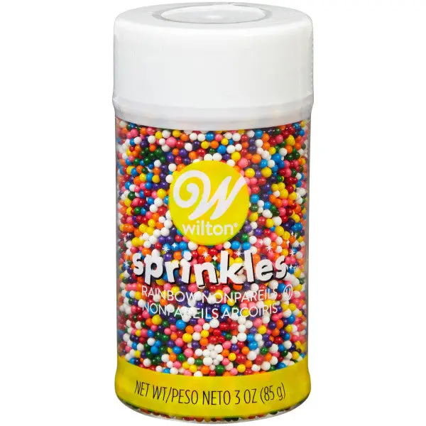 Wilton Rainbow Nonpareils – 3 Oz Bold, Colorful Baking Confetti 1