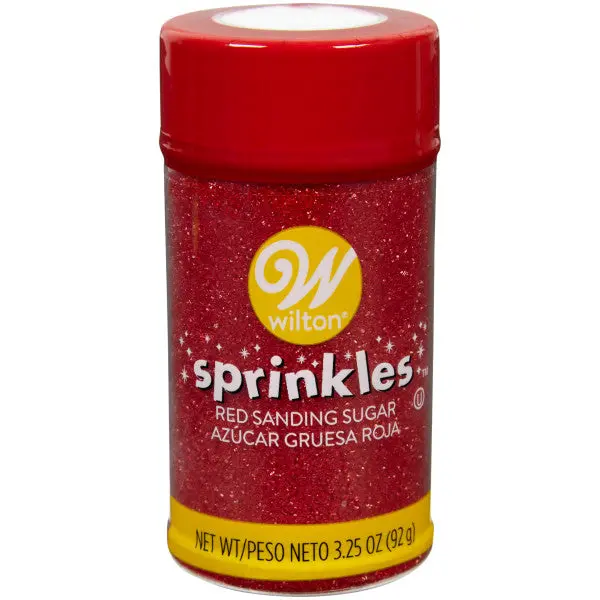 Wilton Red Sanding Sugar – 3.25 Oz Coarse, Vibrant Holiday & Party Sprinkles 1