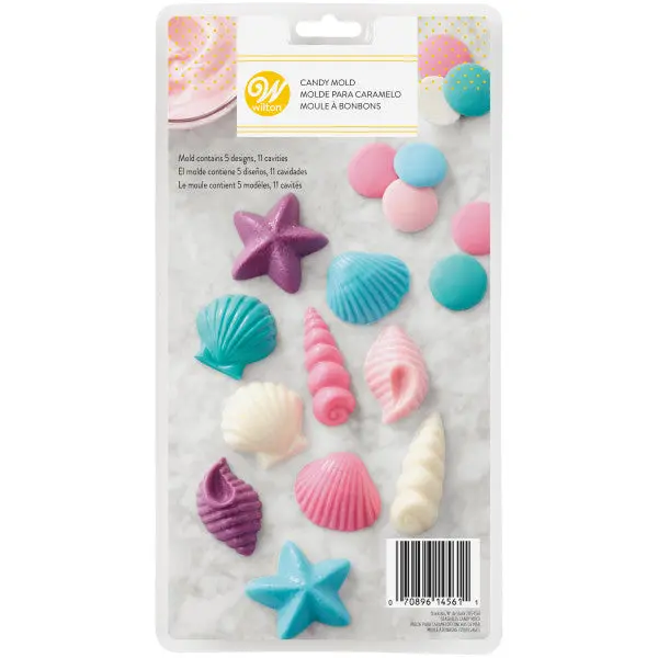 Wilton Seashell-Themed Candy Mold – 11-Cavity Chocolate & Confectionery Form 1