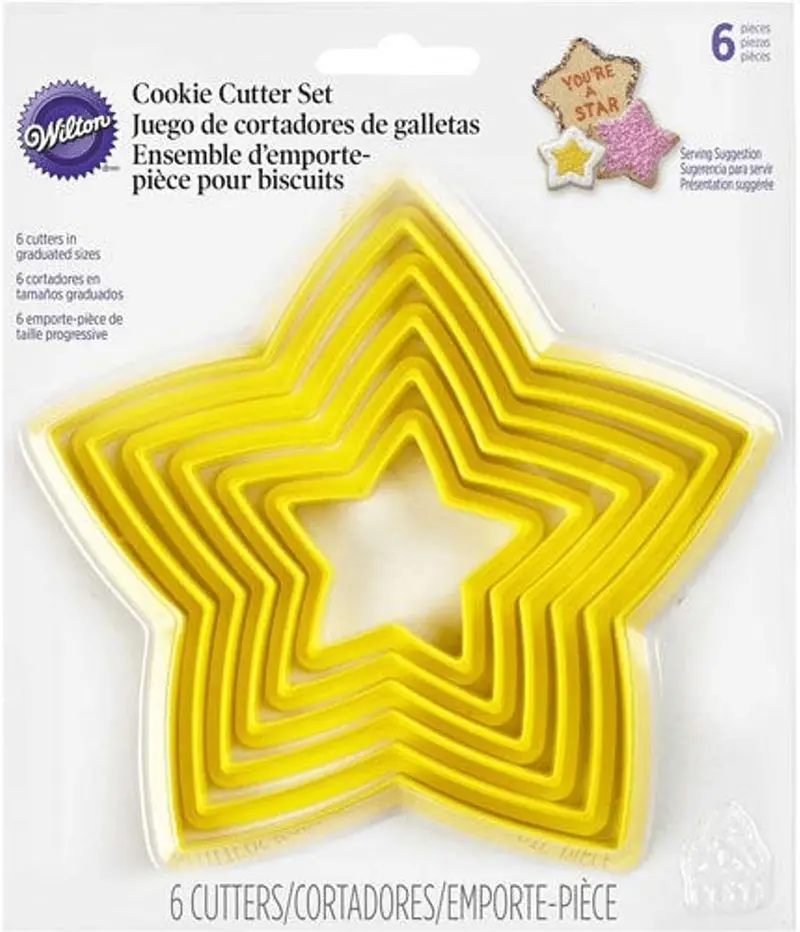 Wilton Set Of 6 Nesting Star-Shaped Cookie Cutters 1