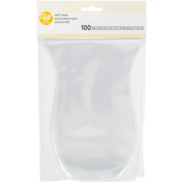 Wilton Shaped Clear Treat Bags – 100-Pack Variety 1