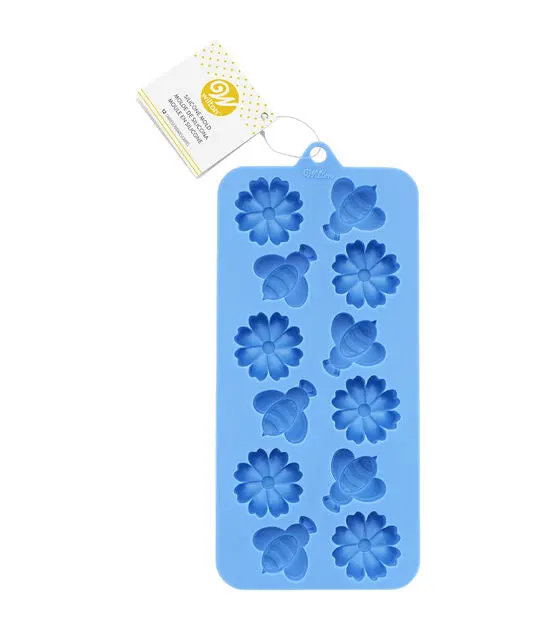 Wilton Silicone Flower & Bee Candy Mold – Detailed 2-In-1 Design 1