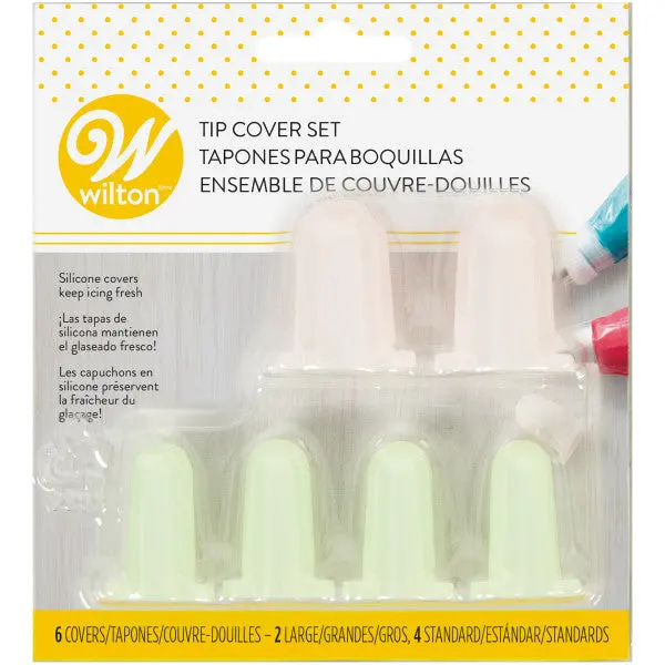 Wilton Silicone Frosting Tip Covers – 6-Piece Dust-Resistant Protection Set 1