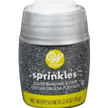 Wilton Silver Metallic Sanding Sugar – Convenient Shaker Dispenser 1