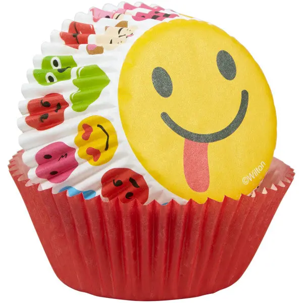 Wilton Smiling Emoji Cupcake Liners – 75-Pack 1