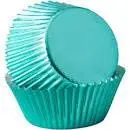 Wilton Turquoise Metallic Baking Cups, 24-Pack 1