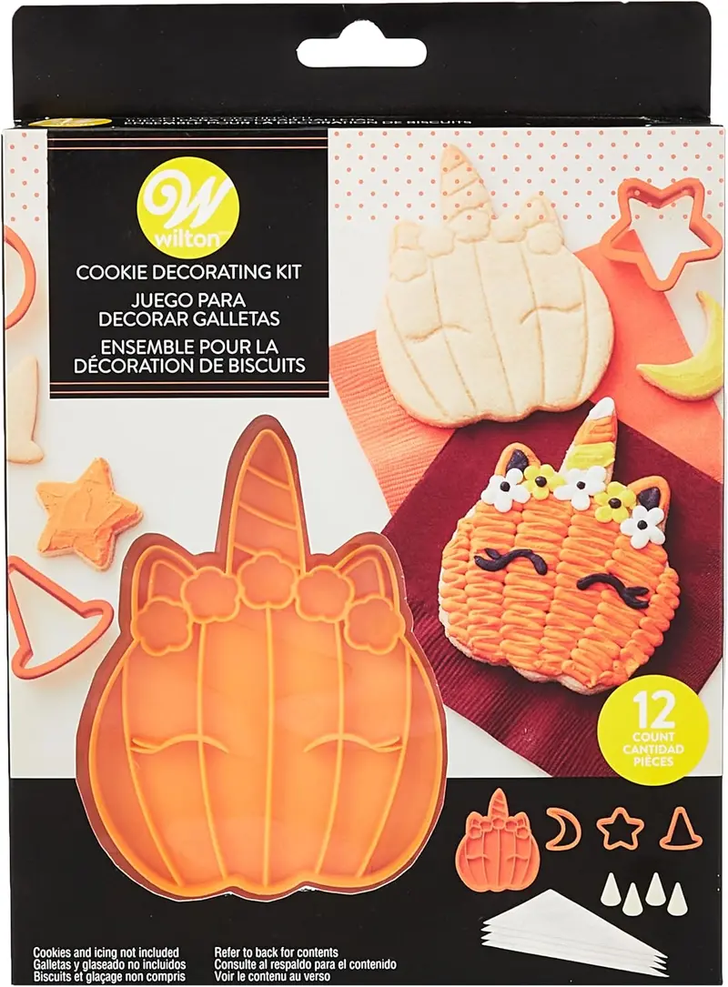 Wilton Unicorn Cookie Cutter & Stamp Set – 12-Piece Baking Tool Kit For Kids And Beginners 1