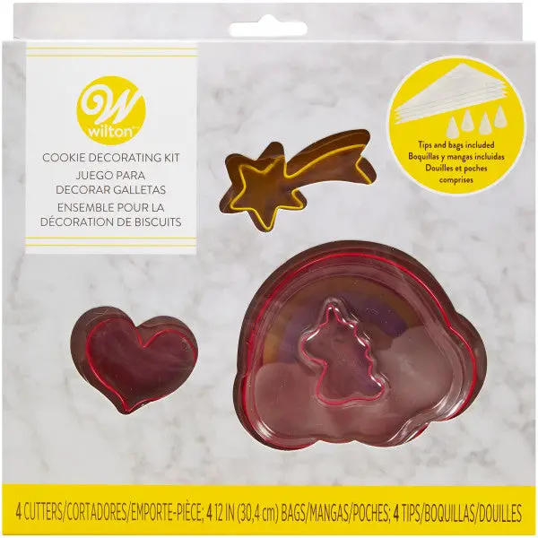 Wilton Unicorn Cookie Decorating Kit – Whimsical Set With Cutters, Icing, And Decorations 1