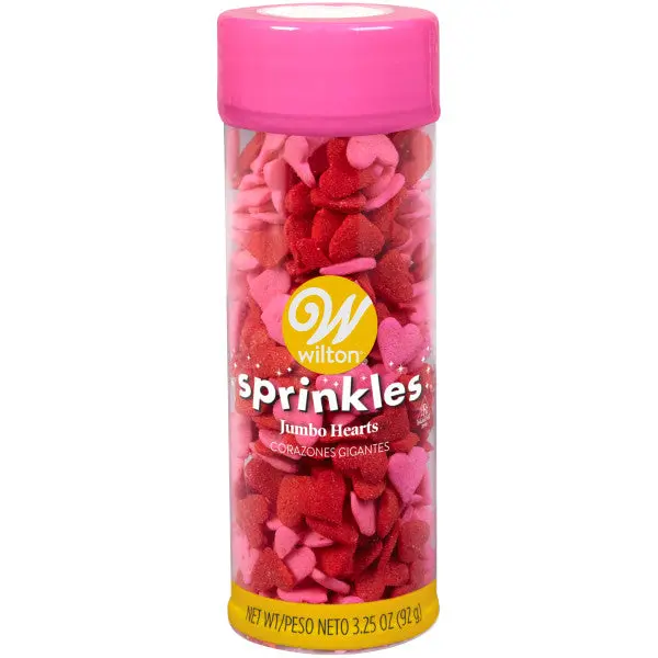 Wilton Valentine’S Day Jumbo Heart Sprinkles – 3.25 Oz Festive Baking Decor 1
