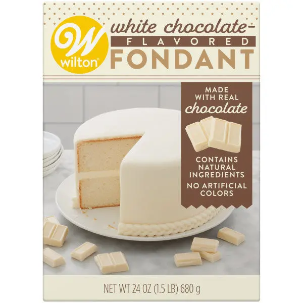 Wilton White Chocolate–Flavored Fondant – 24 Oz Sweet, Creamy Icing For Elegant Cakes 1