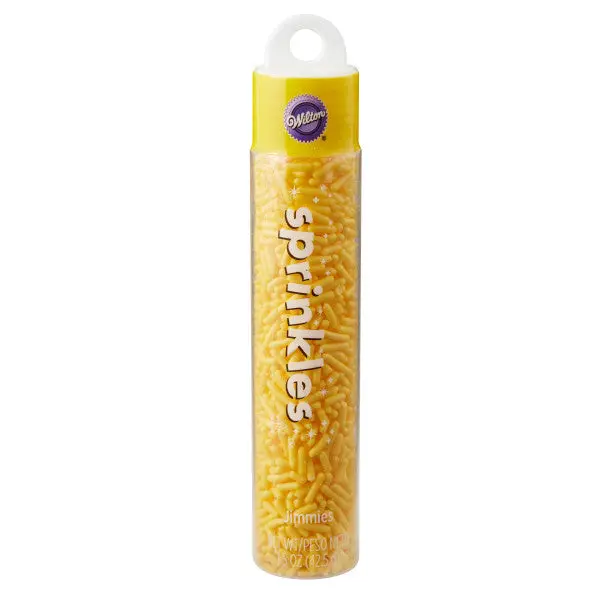 Wilton Yellow Jimmies Sprinkles – 1.5 Oz Decorating Tube 1