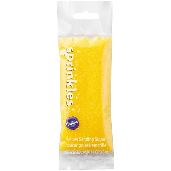 Wilton Yellow Sanding Sugar – 1.4 Oz Sunny, Cheerful Baking Accent 1