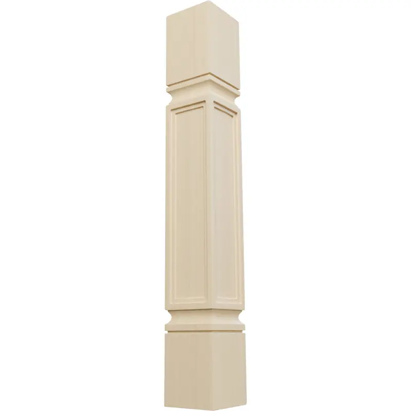 Winchester Cabinet Column – 5" × 34.5" Raised-Panel Wooden Post 1