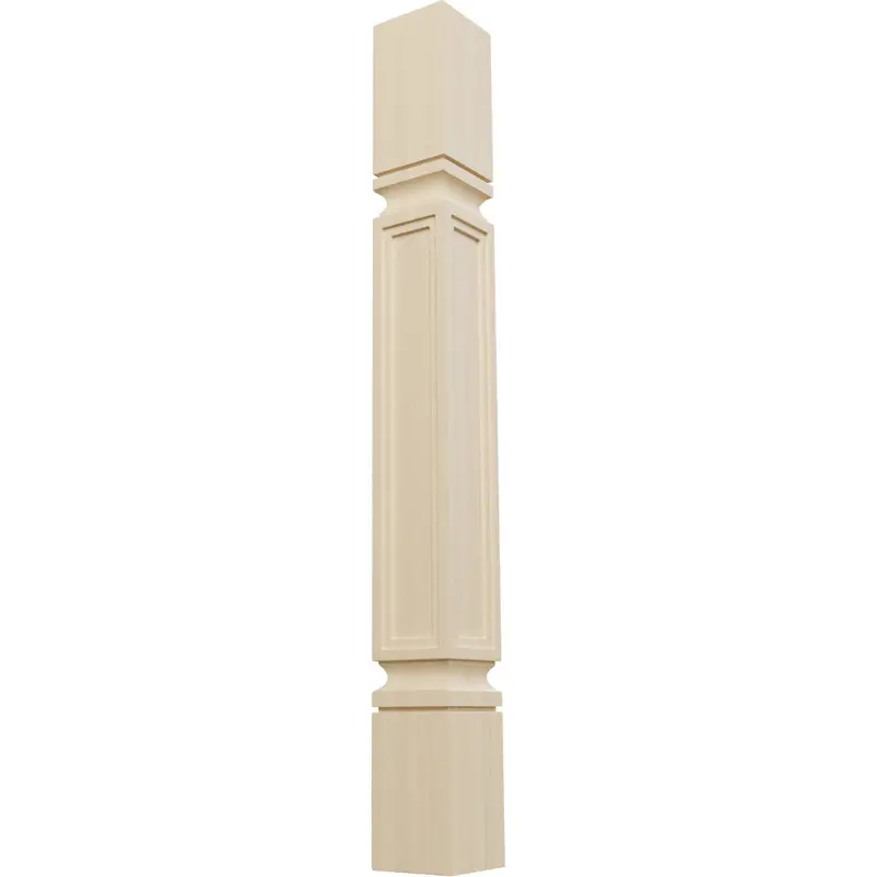 Winchester Narrow Cabinet Column – 3.75" × 34.5" Raised-Panel Wooden Post 1